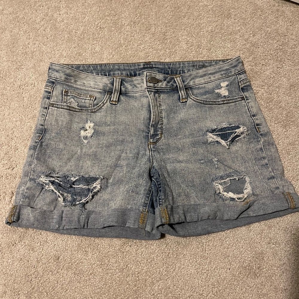 Ana denim distressed Jean Shorts Size 8